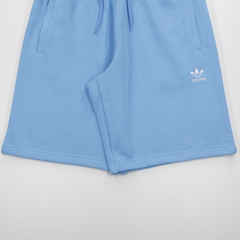 Adidas originals‎ Men's Zip Pocket Trefoil Essentials Fleece Shorts Blue Size L - Picture 3 of 10
